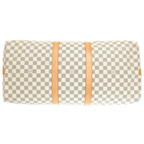 LOUIS VUITTON Damier Azur Keepall Bandouliere 55 N41429 Boston Bag LV 0046 - Picture 4 of 11